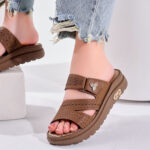a person wearing sandals