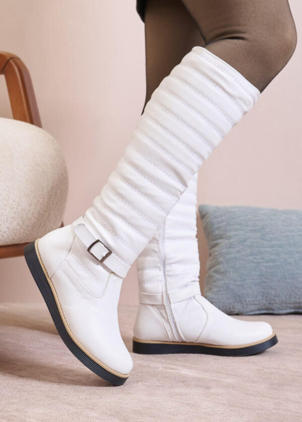 Kayla Zip Detail Knee High Boots