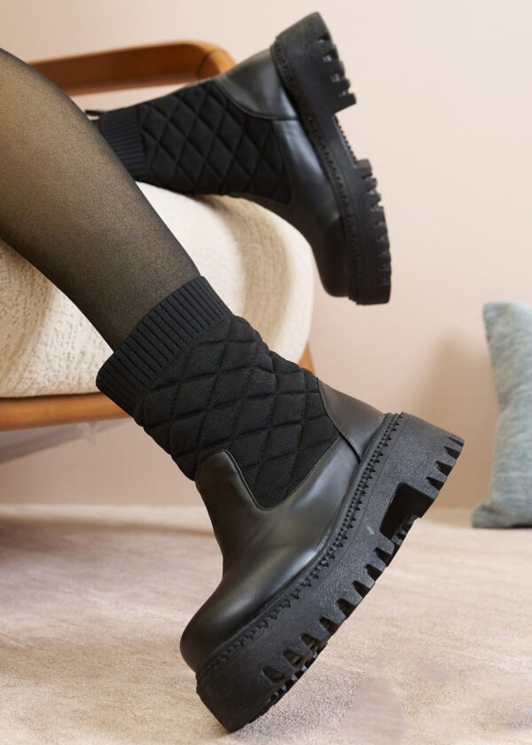 Roben Shearling Chelsea Boots