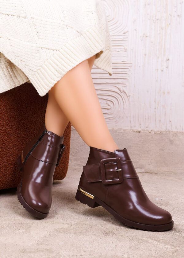 Athens Buckle Strap Ankle Boots