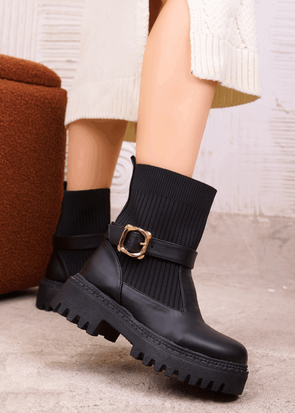 Atticus Front Zip Chunky Boots