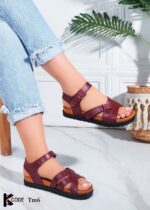 ⁦Women's Comfort Knitted Flat Heel Sandal⁩ - الصورة ⁦2⁩